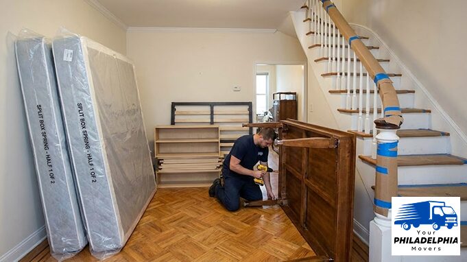 Rowhouse furniture disassembly.